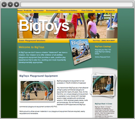 Big Toys Webpage