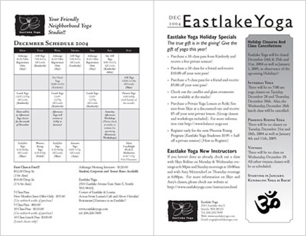 Eastlake Yoga Newsletter