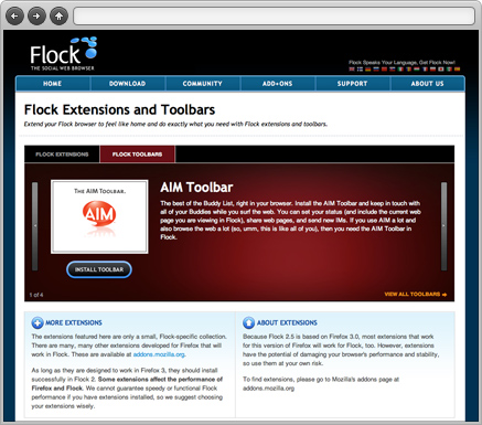 Flock.com Extensions