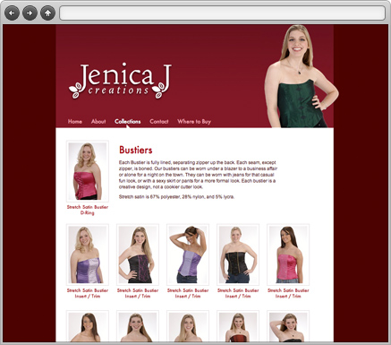 Jenica J. Creations Webpage